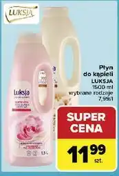 Carrefour Płyn do kąpieli rose & milk Luksja Creamy Soft oferta