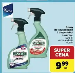 Carrefour Płyn dezynfekujący i czyszczący grapefruit trawa cytrynowa Sanytol oferta