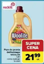 Carrefour Płyn do prania mix color fruity Woolite Keratin oferta