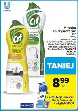 Carrefour Mleczko do czyszczenia CIF oferta