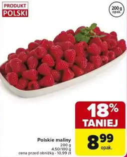 Carrefour Polskie maliny oferta