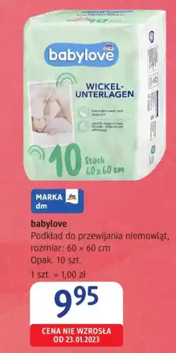dm drogerie markt Babylove Podkład do przewijania niemowląt oferta