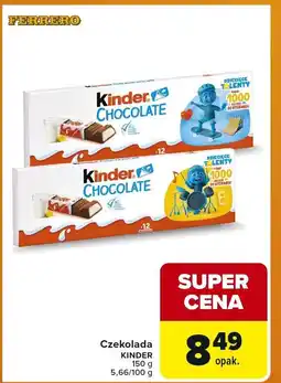 Carrefour Market Czekolada Kinder Chocolate oferta