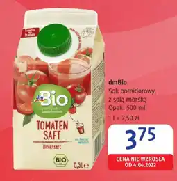 dm drogerie markt DmBio Sok pomidorowy, z solą morską oferta