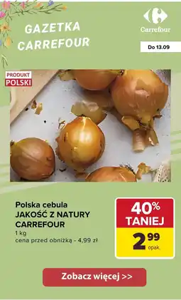 Carrefour Cebula Polska Jakość z Natury Carrefour oferta