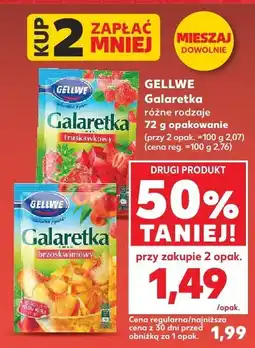Kaufland Galaretka Gellwe różne rodzaje oferta