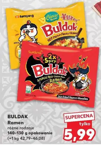 Kaufland Ramen Buldak różne rodzaje oferta