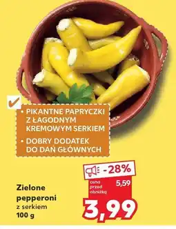 Kaufland Papryka Zielone pepperoni z serkiem Kaufland oferta