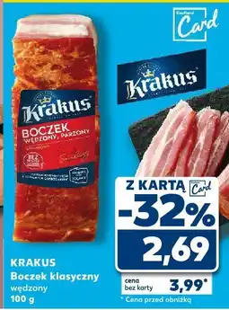 Kaufland Boczek Krakus klasyczny wędzony oferta