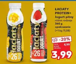 Kaufland Jogurt Łaciaty Protein+ pitny różne rodzaje oferta