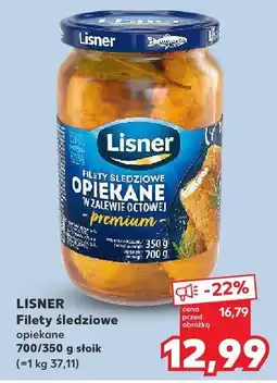 Kaufland Filety śledziowe opiekane w zalewie octowej Premium Lisner oferta