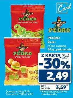 Kaufland Żelki Pedro różne rodzaje oferta