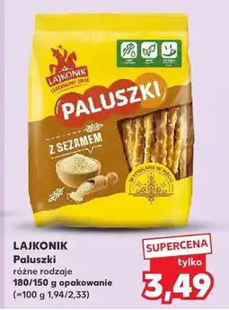 Kaufland Paluszki Lajkonik z sezamem oferta