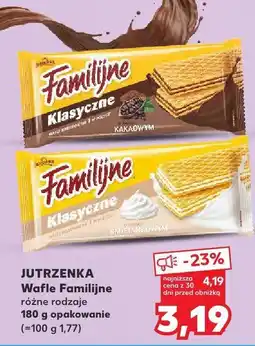 Kaufland Wafle Jutrzenka Familijne różne rodzaje oferta