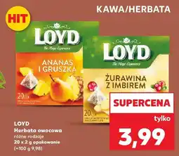 Kaufland Herbata Loyd owocowa, różne rodzaje oferta