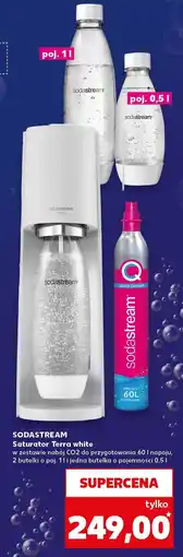 Kaufland Saturator SodaStream Terra white z butlami oferta