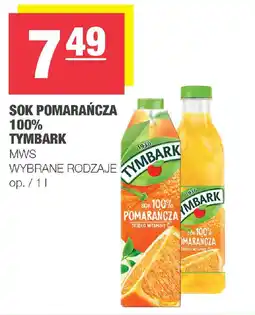 SPAR mini Sok pomarańcza 100% tymbark mws oferta