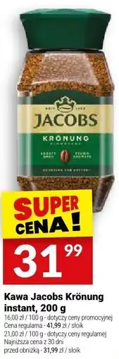 Twój Market Kawa Jacobs Krönung instant, 200 g oferta