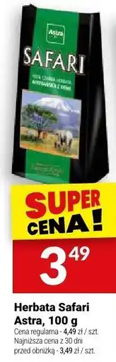 Twój Market Herbata Safari Astra, 100 g oferta