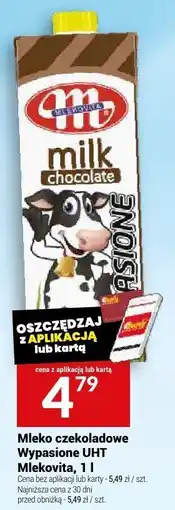 Twój Market Mleko czekoladowe Wypasione UHT Mlekovita oferta