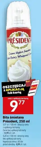 Twój Market Bita śmietana President oferta