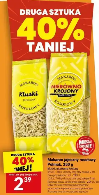 Twój Market Makaron jajeczny rosołowy Polmak oferta