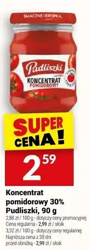 Twój Market Koncentrat pomidorowy 30% Pudliszki oferta