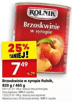 Twój Market Brzoskwinie w syropie Rolnik oferta