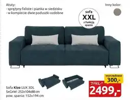 Black Red White Sofa Kizo oferta