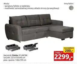 Black Red White Narożnik Simba oferta