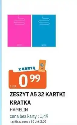 E.Leclerc Zeszyt a5/32 k kratka Hamelin oferta