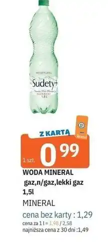 E.Leclerc Woda lekko gazowana Sudety+ oferta
