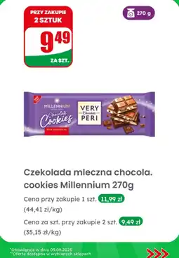 Dino Czekolada mleczna cookies Millennium oferta