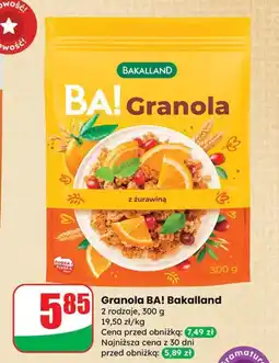 Dino Granola BA! z żurawiną Bakalland oferta