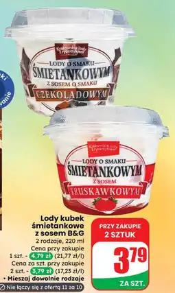 Dino Lody kubek śmietankowe z sosem B&G 2 rodzaje oferta