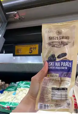 Biedronka Kluski na parze Nasze Smaki z nadzieniem jagodowym oferta