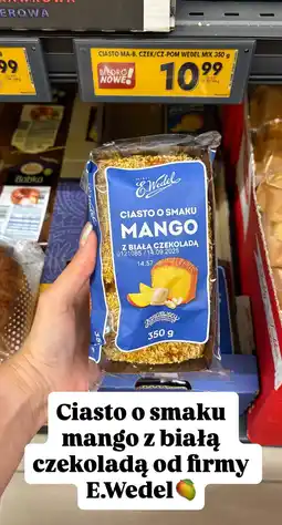 Biedronka Ciasto E.Wedel o smaku mango z białą czekoladą oferta