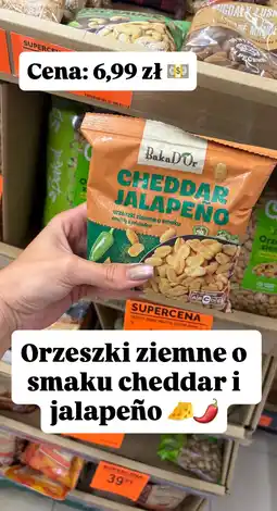 Biedronka Orzeszki ziemne BakaDOr Cheddar Jalapeno o smaku cheddar i jalapeno oferta