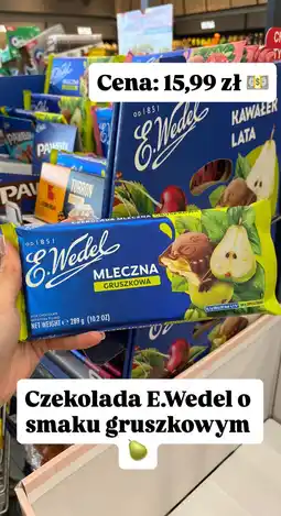 Biedronka Czekolada mleczna E.Wedel gruszkowa oferta