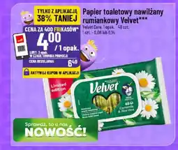 Polomarket Papier toaletowy nawilżany Velvet Care oferta