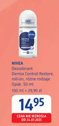 dm drogerie markt Nivea dezodorant derma control restore, roll-on oferta