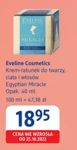 dm drogerie markt Eveline Cosmetics Krem-ratunek do twarzy, ciała i włosów Egyptian Miracle oferta