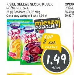 Słoneczko Kisiel gellwe słodki kubek Foodcare oferta
