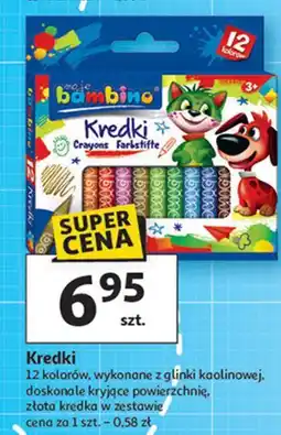 Auchan Kredki 12 kolorów Moje Bambino oferta