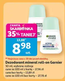 Auchan Dezodorant floral fresh Garnier Mineral 6-In-1 Protection oferta