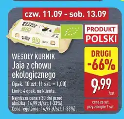 ALDI Jaja z chowu ekologicznego Wesoły Kurnik oferta