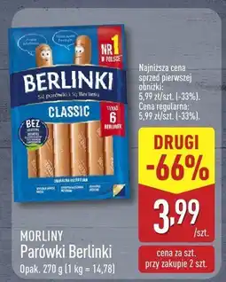 ALDI Parówki Berlinki Classic Morliny oferta