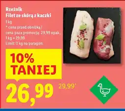 Lidl Filet ze skórą z kaczki Rzeźnik oferta