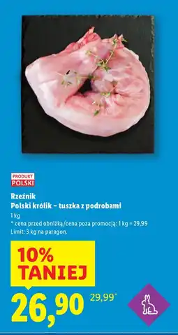 Lidl Królik - tuszka z podrobami Rzeźnik Polski oferta
