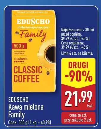 ALDI Kawa mielona Family Classic Coffee EDUSCHO oferta